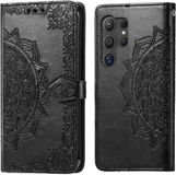 imoshion Hoesje - Geschikt voor Samsung Galaxy S25 Ultra - Mandala Bookcase - Zwart