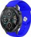 Strap-it Bracelet de montre connectée en silicone - Bleu - Convient pour Honor Magic Watch 2 - 46mm