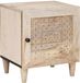 vidaXL - Table de chevet - Blanc - 80 x 50 x 40 cm - Bois d'ingénierie