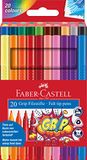 FABER-CASTELL Grip Colour Marker-set, 20 viltstiften