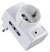 Electtaline 70025 voeding Triple 2 tweewaardige - Stopcontacten 10/16 A en 1 Schuko stekker klein 10 A