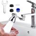 Shenzhen Haorui Industrial Technology Co., Ltd. 1080° Rotatable Faucet Extension With 3 Water Outlet Modes For Kitchen And Bathroom, Brass, Metal, Silver