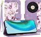 Techsuit Hoesje geschikt voor HONOR Magic6 Lite - FlipCraft Book Wallet Case met koord - Mysterious Purple