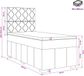 vidaXL - LED Boxspringbed met Matras - Donkerbruin - 90 x 200 cm - Stof