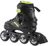 Nils Extreme 2-in-1 schaatsen/skeelers Zwart/Lime Maat: M 34-38