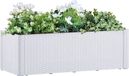 Maison Exclusive - Potager surélevé avec système d'arrosage automatique, blanc, 100 x 43 x 33 cm
