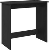vidaXL Bureau 80x40x75 cm bewerkt hout zwart