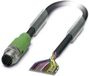 Phoenix Contact 1430721 Sensor/actuator connector, M12, 17-pole, straight, 10m
