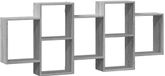 vidaXL Étagère murale 159x18x65 cm bois traité gris couleur chêne sonoma