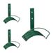 Relaxdays Tuinslanghouder Muur, Set van 3, Staal, Groen