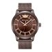 Police montre analogique à quartz pour homme avec bracelet en acier inoxydable PEWJG0021103, marron, taille unique, bracelet