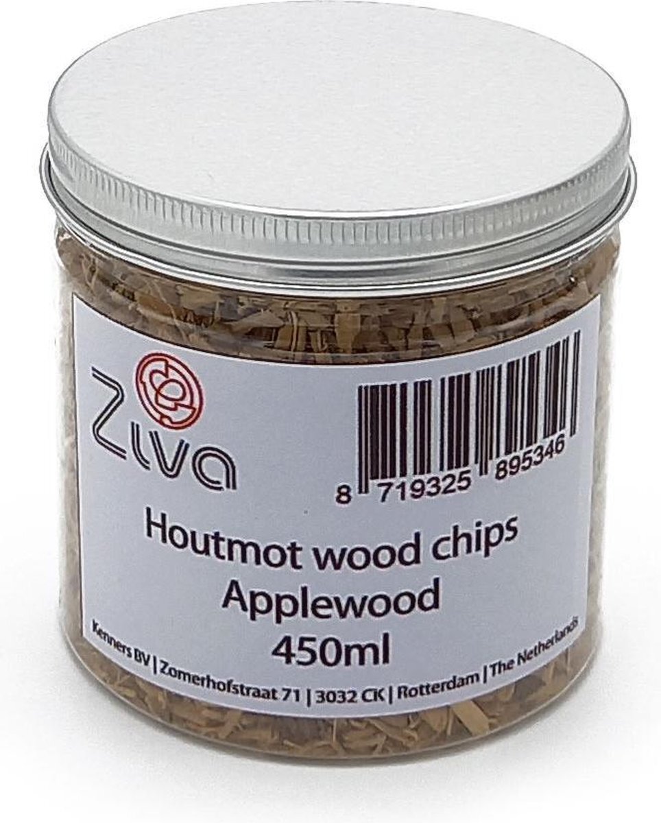 ZIVA Houtmot wood chips Applewood (appel) 450ml