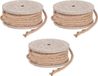 Dijk Natural Collections 3x corde de décoration/loisirs créatifs en jute marron longueur 7 mètres épaisseur 8 mm