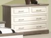 Commode IVANA 3 tiroirs truffe/porcelaine