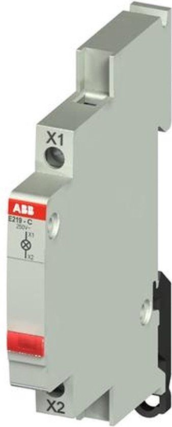 ABB Verlichte druktoetsschakelaar Rood 115 V/AC, 250 V/AC 2CCA703401R0001