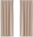 vidaXL Blackout Gordijnen met Ringen 2 st Taupe 245 x 140 cm Polyester