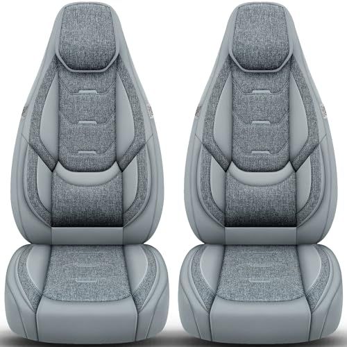Bremer Sitzbezüge Roller Team Premium Camper stoelhoezen voor Kronos Alkoven H8 in Grijs (2 losse stoelen)