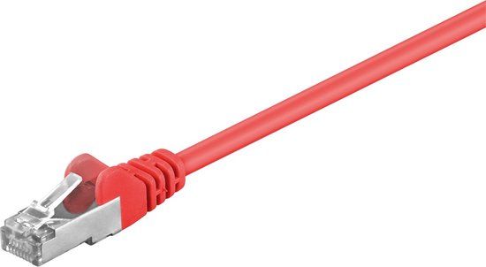 Goobay CAT 5e netwerkkabel - Rood - 0,5 m - 10 stuks