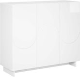 vidaXL Dressoir Hoogglans Wit 85,5 x 31 x 75 cm Bewerkt hout