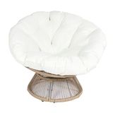 HOME DECO FACTORY, HDO0049, Cancun fauteuil met kabel, meubel, tuinmeubelen, buitenzit, 96 x 77 x 86 cm, zithoogte 33 cm, waterafstotend, epoxybehandeling; Van nature