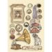 STAMPERIA INTERNATIONAL, KFT KLSP114 Dames hout kleurrijk A5 Vagabond Lifestyle Cat Set van 3