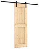 vidaXL Schuifdeur 70 x 210 cm, massief beuken (onbehandeld)