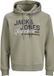 Jack & Jones Jumper Jjelogo Sweat Hood 2 Col 25/26 Noos 12279649 Vetiver Hommes Taille - XXL