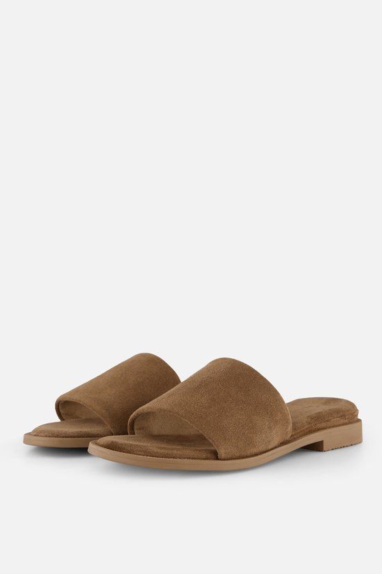 Tamaris Slippers bruin Suède - Maat 37