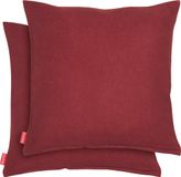 Blumtal Chenille Kussenslopen - Set van 2 - 60 x 60 cm - Rood