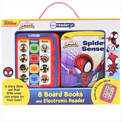 Marvel Spidey and His Amazing Friends: Me Reader Jr. - 8 Board Books and Electronic Reader Sound Book Set