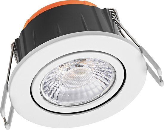 LEDVANCE - LED Spot - Inbouwspot - Combo Adjust - Aanpasbare Vermogen - Aanpasbare Lichtleur - Waterdicht IP65 - Kantelbaar - Wit - Aluminium - Rond