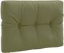 vidaXL Pallet rugkussen VIANEN 100% Polyester olijfgroen