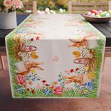 PETTI Artigiani Italiani - Tafelloper voor Pasen, tafelkleed tafelloper met digitale print, 100% Made in Italy, elegantie voor de paastafel