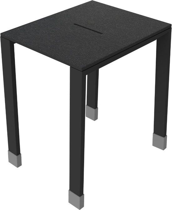 Allibert Loft-Game Douchekruk - Zwart - RVS - 38 cm zitbreedte