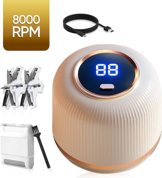 MostEssential Premium Elektrische Pluizenverwijderaar LR06 – Pluizentondeuse - USB-C Snellaadfunctie - Draadloos - Classic Edition