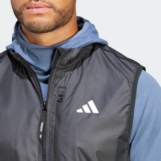 adidas Performance Own the Run Bodywarmer - Heren - Zwart - Maat S