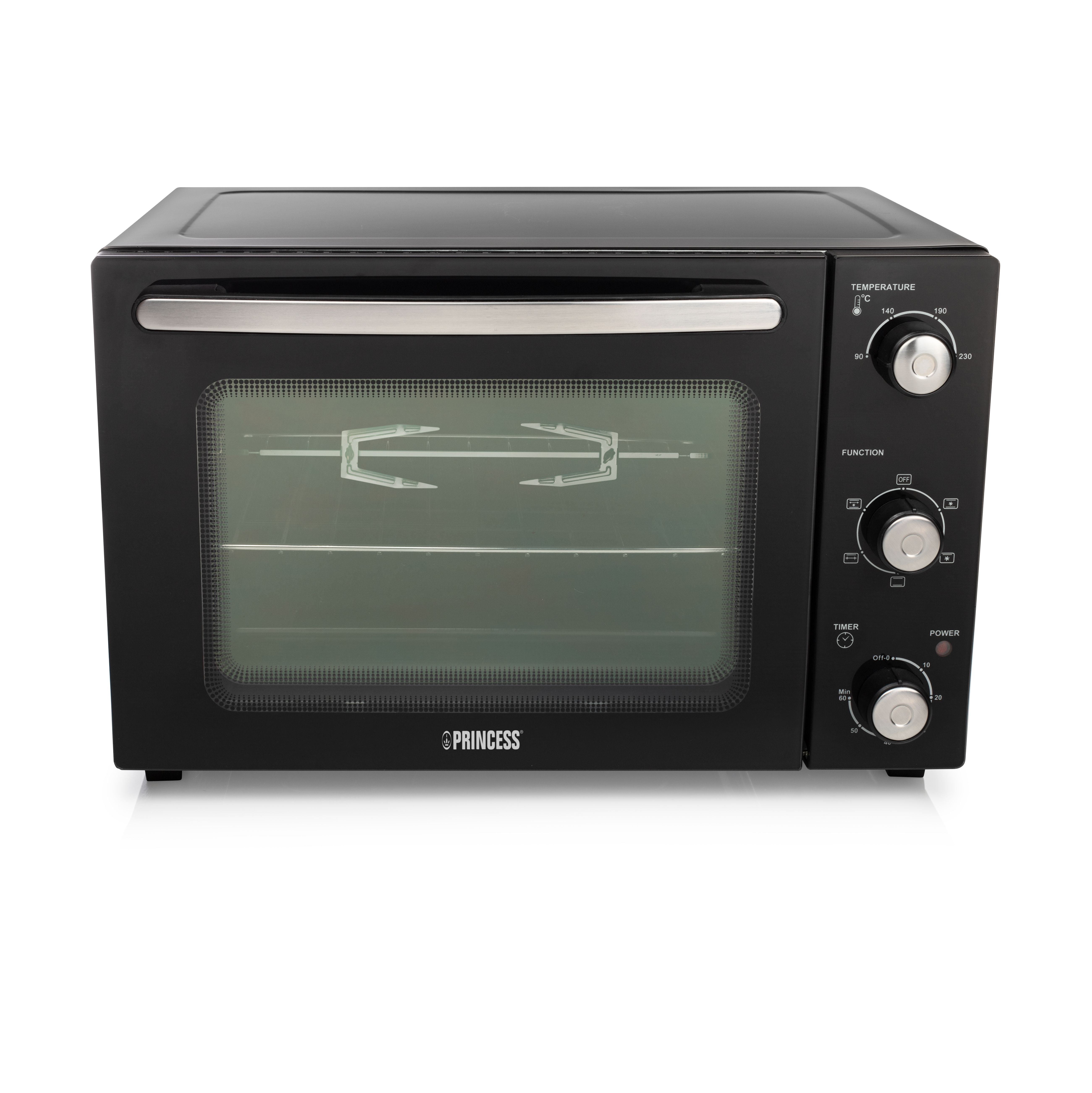 Princess 112751 Hetelucht Oven DeLuxe - Zwart