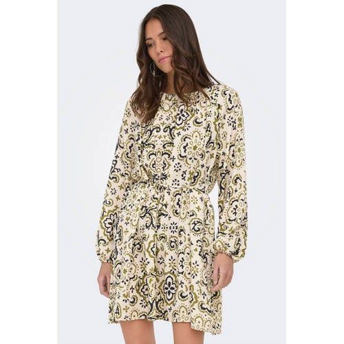 ONLY viscose mini jurk met print - meerkleurig