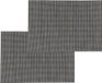 Secret de Gourmet Texaline placemat - Set van 6x stuks - zwart - 50 x 35 cm