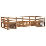 vidaXL - Buiten - bank - set - 7 - st - Naturel