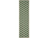 Safavieh Tapijtloper Lugano in- & outdoor | Donkergroen | 69 x 244 cm