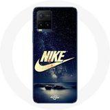Nike Etui voor Vivo Y21s 2021 / Y21 2021 Logo Gold Starry Night Maniacase