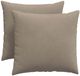 vidaXL - Zitkussens - 2 stuks - Stof - Taupe - 50 x 50 cm