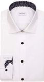 Seidensticker Chemise coupe ajustée - Manches longues - Popeline - Blanc - Repassage facile - Tour de cou 45