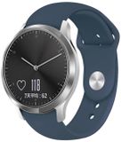 By Qubix - Sportbandje - 18mm - Donkerblauw - Maat: Large - Geschikt voor Garmin Venu 4 (41mm)