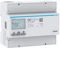 Hager Energiemeter 3-fasen ECR310D direct 125A, 6M, MODB elektriciteitsmeter 3250612231461