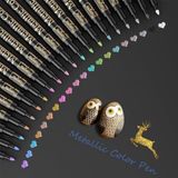 PromoHome Metallic Marker Stiften 20 Kleuren