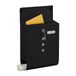 Relaxdays brievenbus met slot, metalen wandbrievenbus, ca. 38 x 31 x 14 cm, zwart