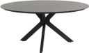 4 Seasons Outdoor Locarno dining tafel antraciet HPL slate dia 160 cm