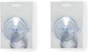 Decoris Grote zuignap ophanghaak - 3x stuks - transparant - 8,5 cm - kunststof